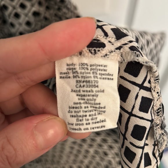 Silence + noise black and white patterned mini dress urban outfitters XS - Picture 7 of 7